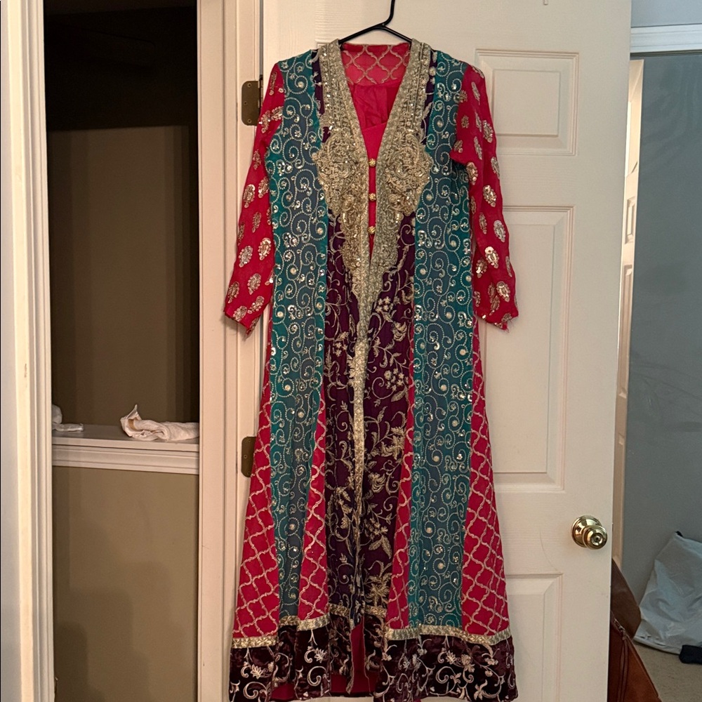 Indian pakistani desi wedding outfit gown dress